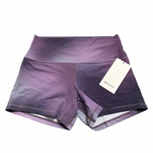 NWT Lululemon Align High-Rise Short 4" (Aurora Haze Purple Multi) Size 12